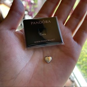 2 NEW Pandora Floating Heart & Love Charms